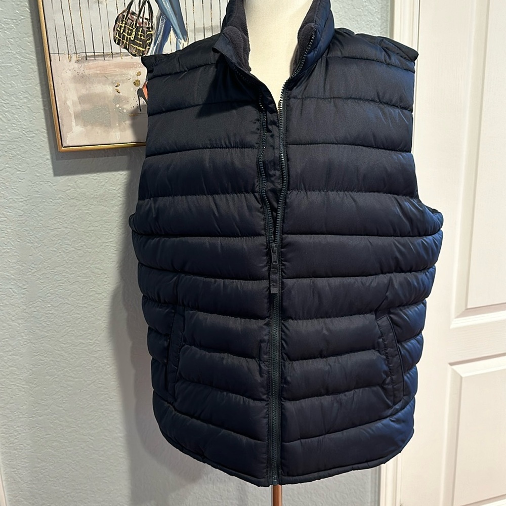 Mens Old Navy Puffer Zip-Up Vest • Sz XL • NEW!